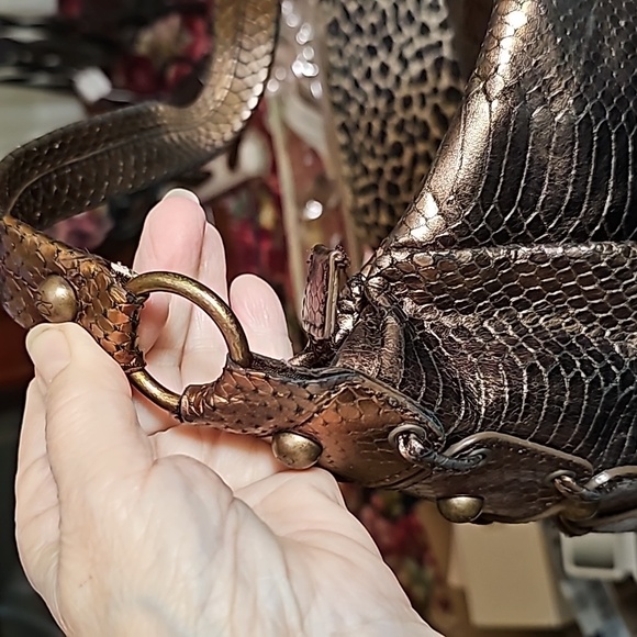 Donald Pliner copper colored leather bag - Picture 12 of 13